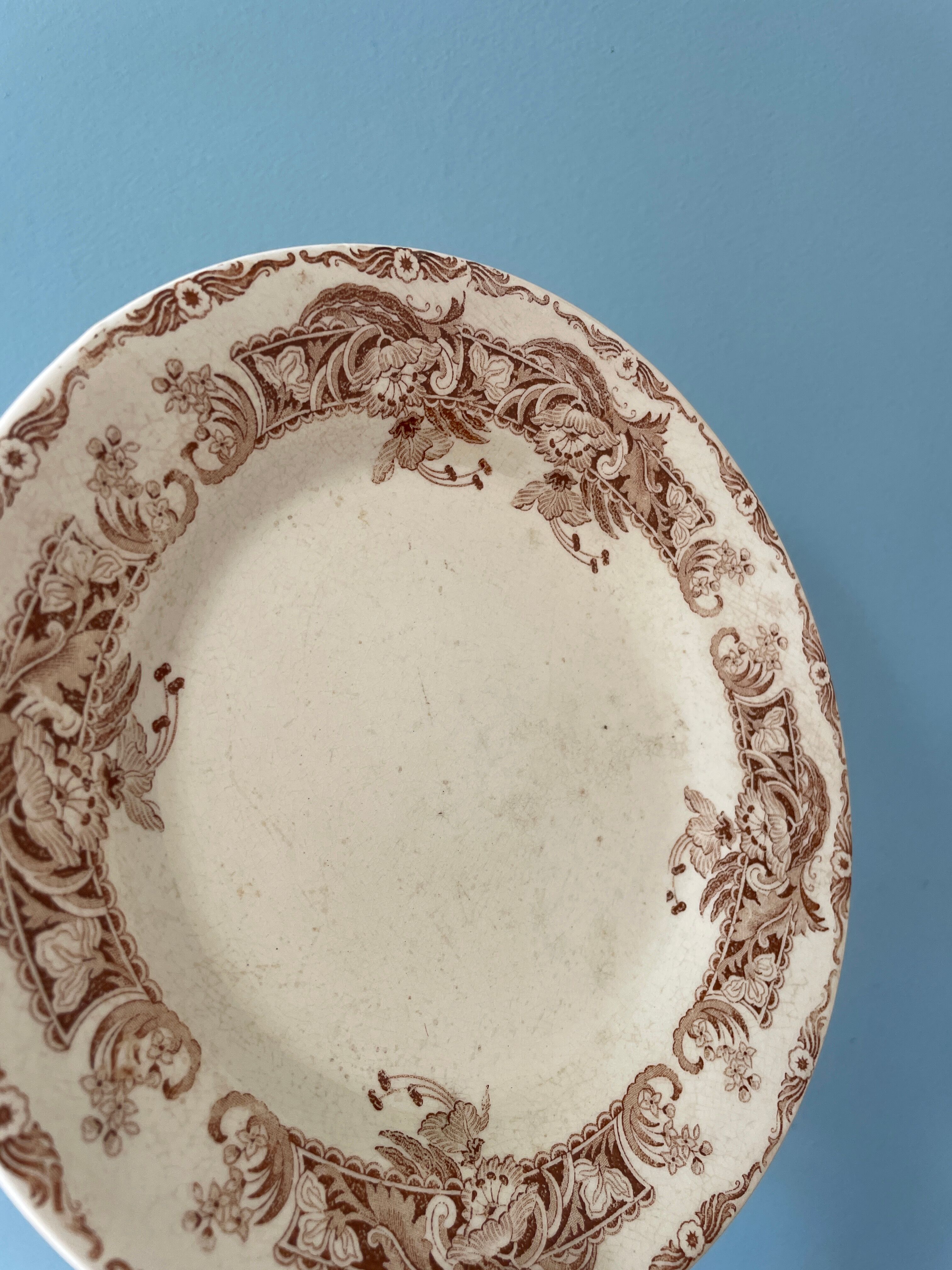 Series of 11 plates Creil and Montereau, Ceylon service