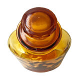 Old pot, amber glass