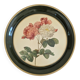 Plateau métal décor floral