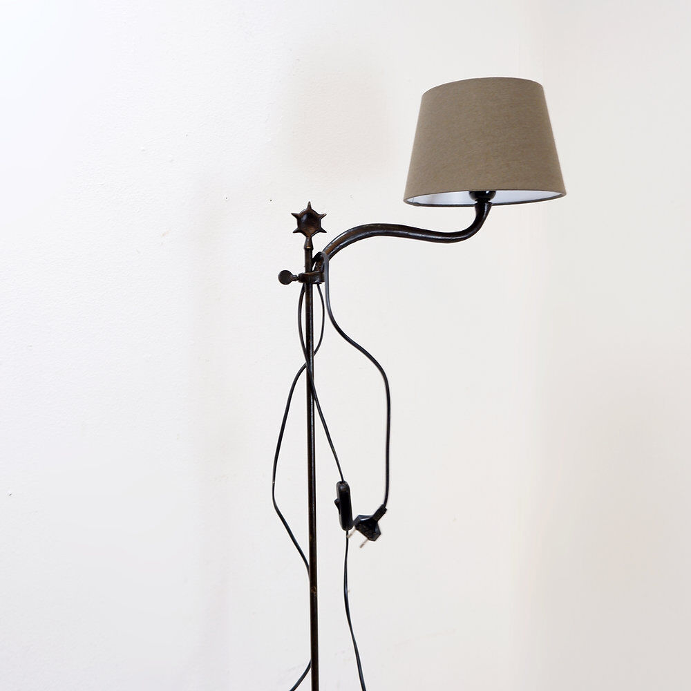 Lampadaire réglable en fer forgé, lampe de lecture