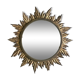 Sun mirror decorated with golden leaves, circa 1950.