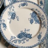 Set of 6 flat plates royalat sarreguemines