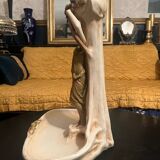 Royal Dux art nouveau centerpiece empty pocket
