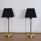 Pair of vintage Scandinavian brass lamps 1960