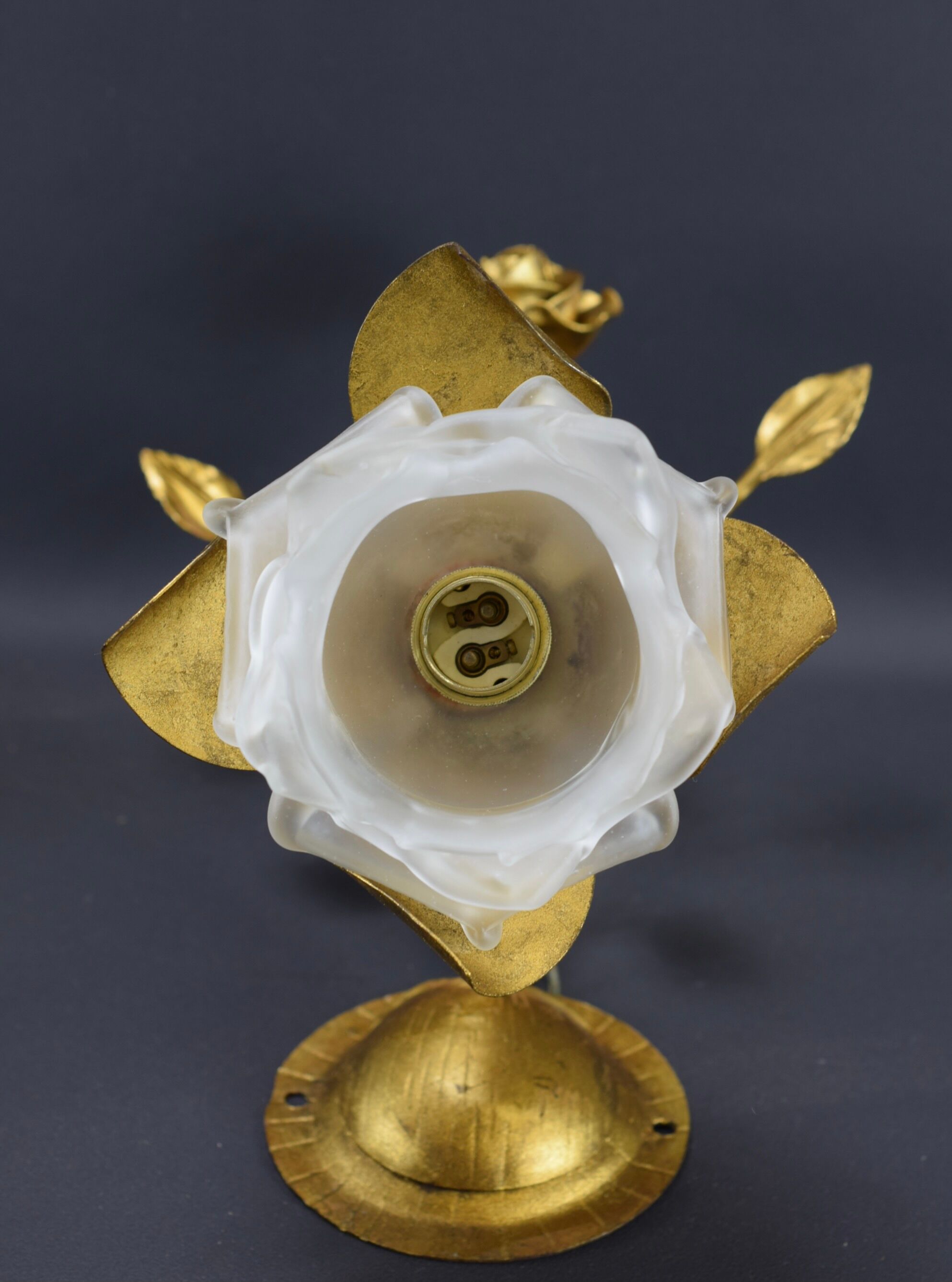 Wall lamp gold vintage pink