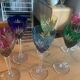 6 verres de couleurs saint Louis