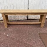 Oak Farmhouse Bench with Brace