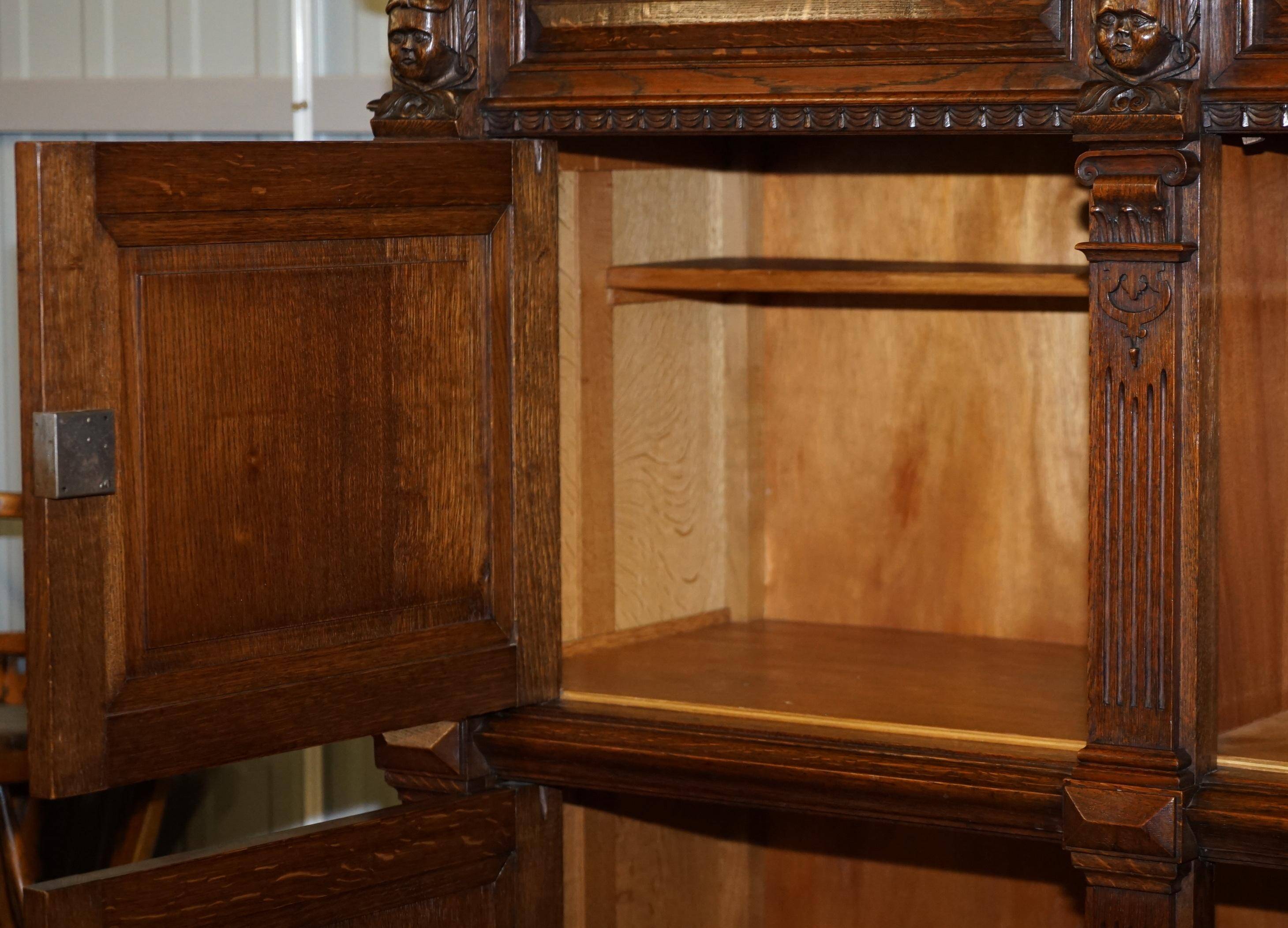 Hand-carved Dutch armoire from the 1940s.