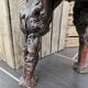 Artisan tripod stool in vines