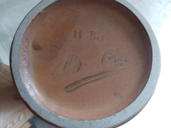 Paire de vase d'époque Art Déco signée Denbac