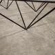 Square coffee table in glass and black satin metal 1980