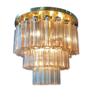 Design chandelier by Glashütte Limburg from 1960