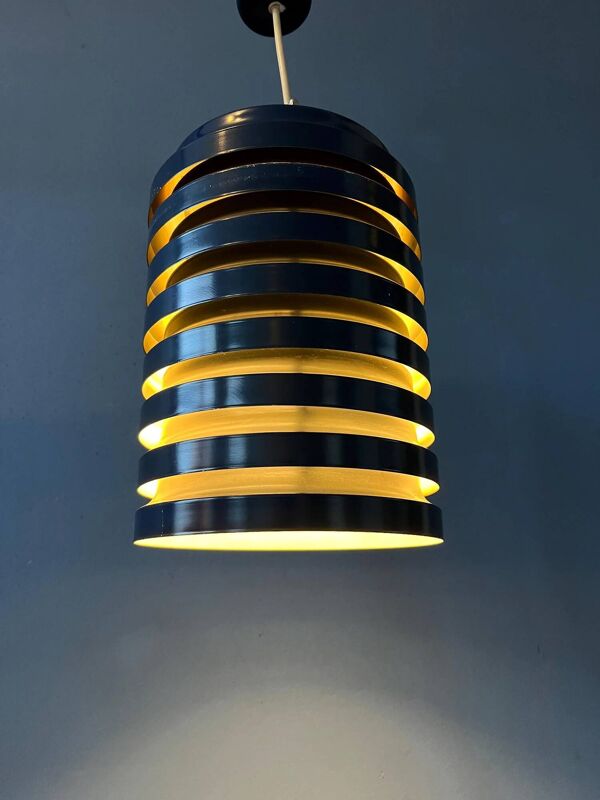 Suspension bleue vintage danoise du milieu du siècle