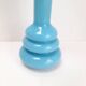 Blue opaline vase with space age rings