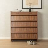 Classic shoe cabinet from the 1960s, walnut veneer, four drop-down doors, two drawers