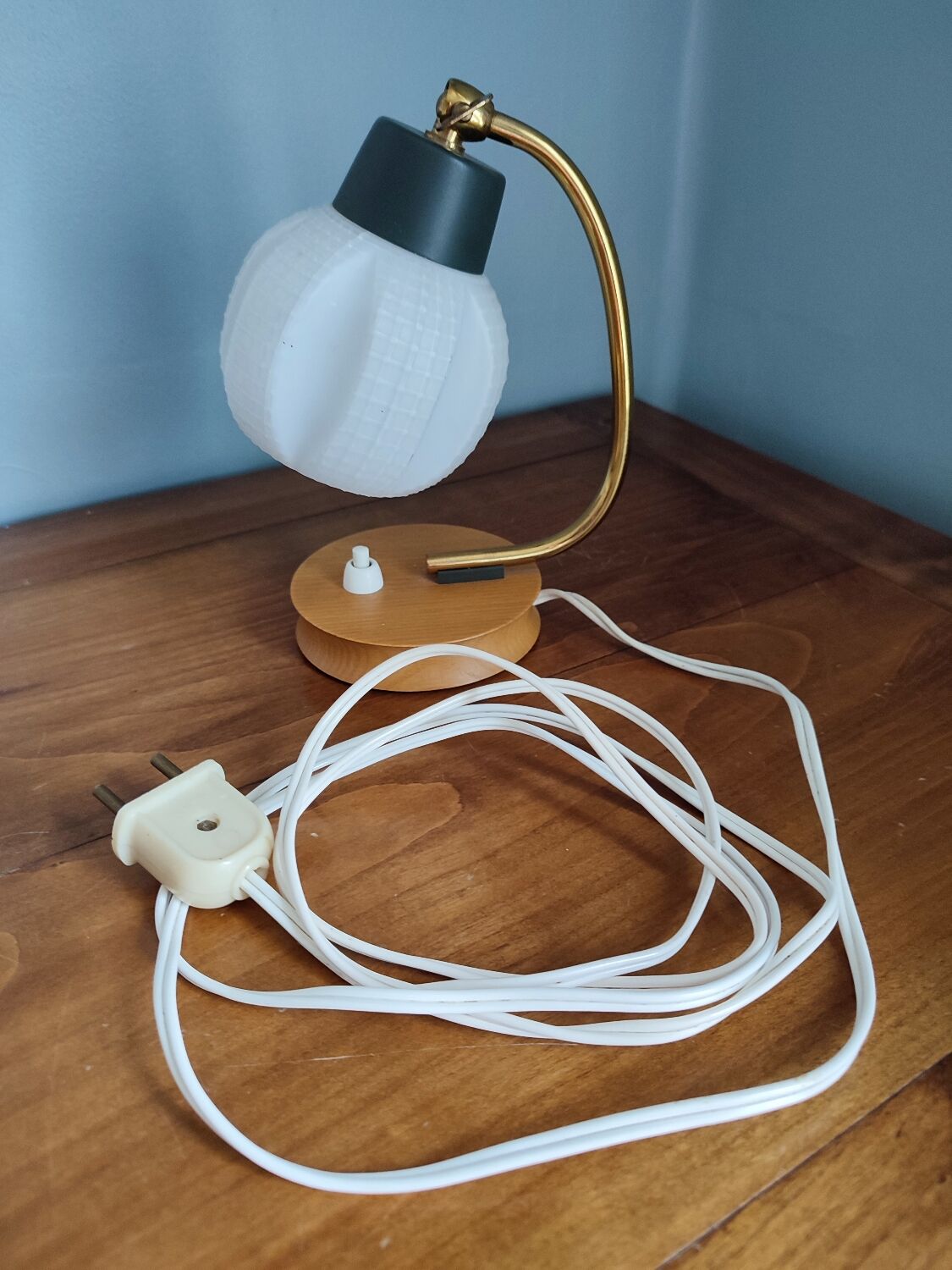 Vintage opaline table lamp