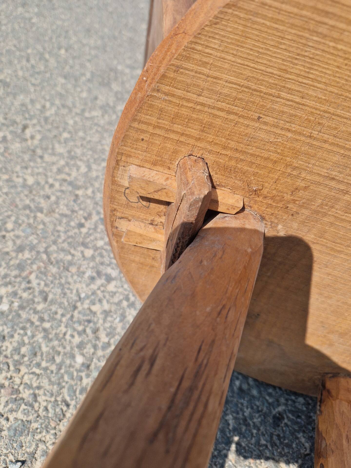 Vintage Brutalist Low Chair