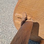 Vintage brutalist low chair