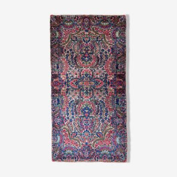 Former carpet persian kerman done hand 61cm x 125cm, 1920 s