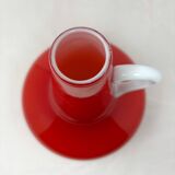 Vase rouge en opaline Empoli