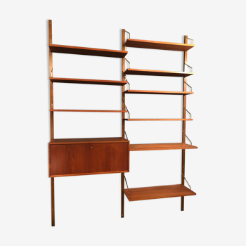 Poul Cadovius wall bookcase in teak