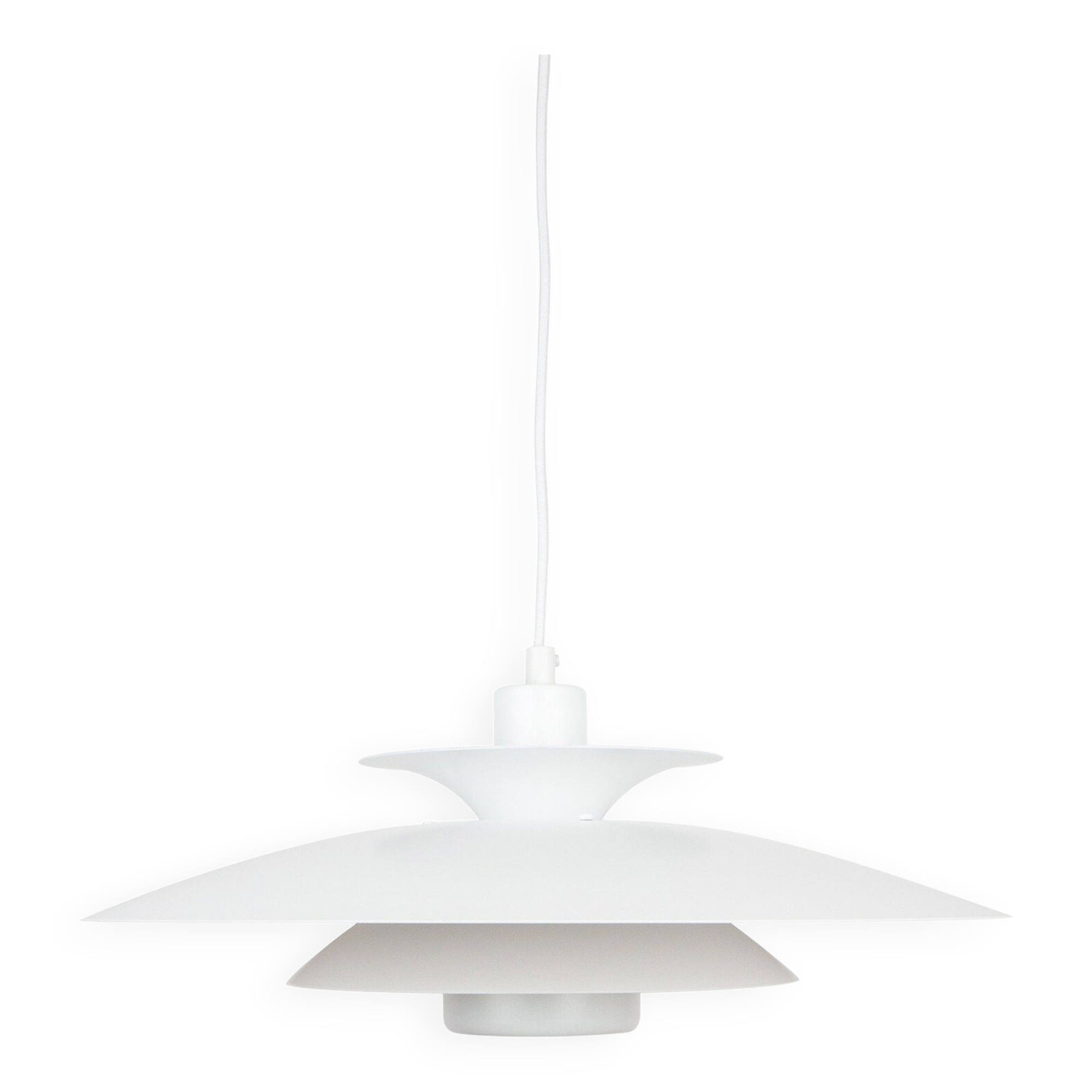 Danish vintage pendant lamp Donau by Kurt Wiborg, Jeka, 1980s