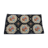 Carpet wool flowers 1940'70x140cm