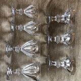 Set of 7 baccarat glasses, Harcourt model