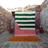 Traditional Berber rug in natural wool 2.5x1.5 m