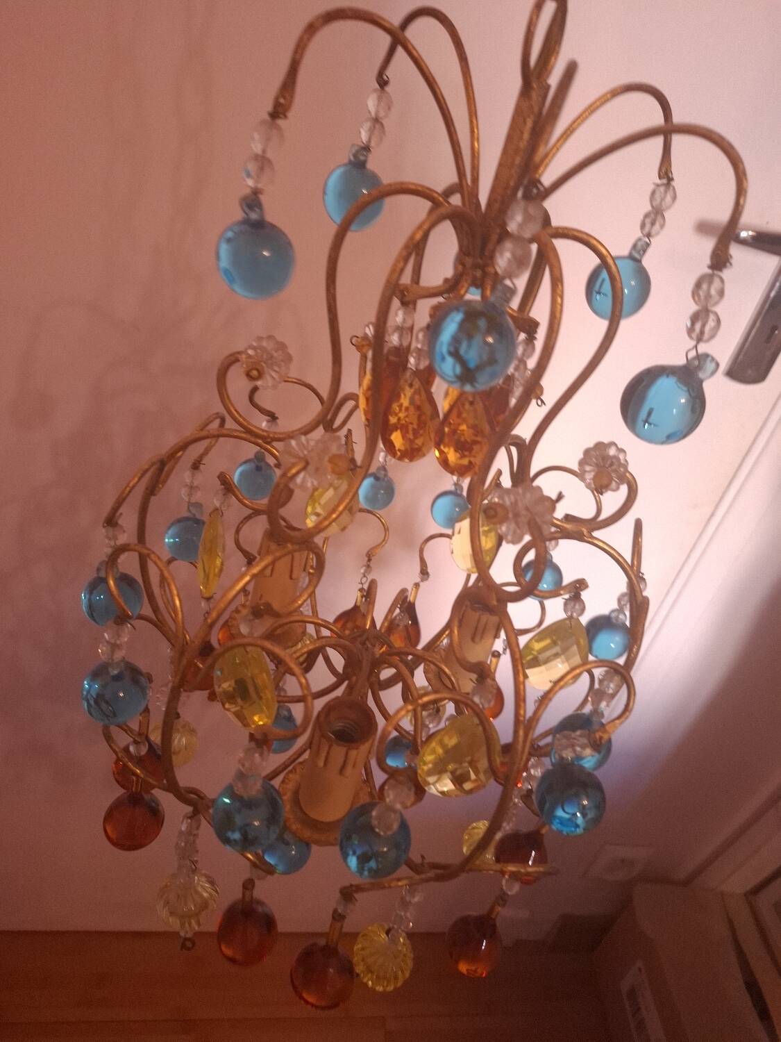 Vintage crystal chandelier