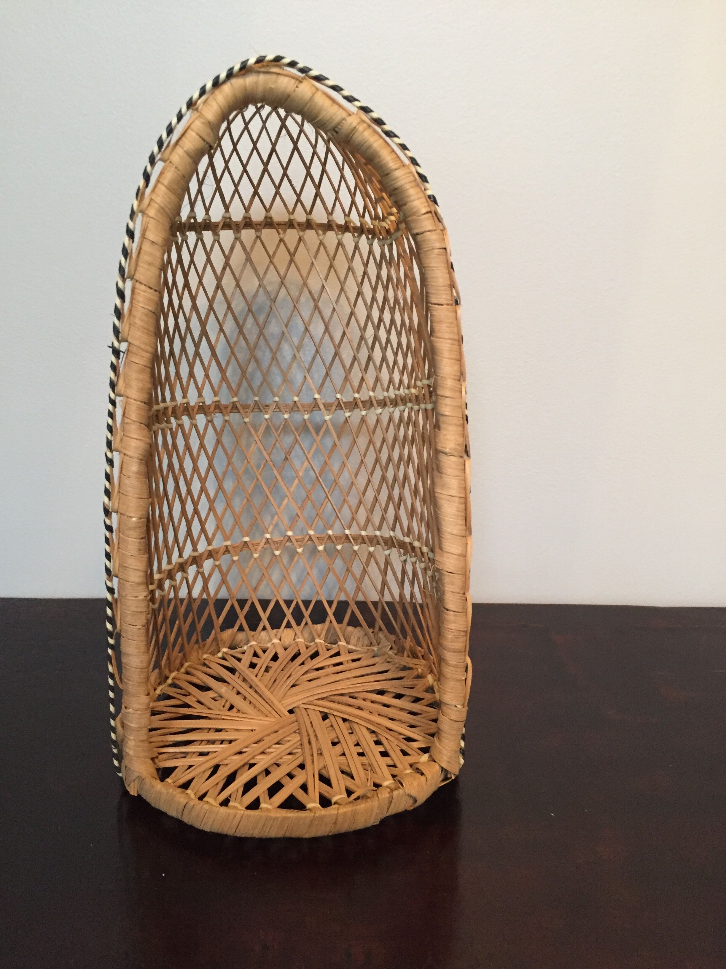 Emmanuelle doll chair in wicker