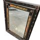 Mirror with painted wooden frame