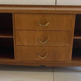 Commode basse vintage pieds compas
