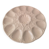 Digoin Sarreguemines pink oyster dish