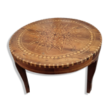 Marquetry table Morocco, 1960