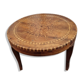 Marquetry table Morocco, 1960