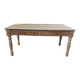Grand bureau ancien en bois brut