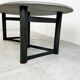Table à manger ovale dans le style de Jan Vlug, années 1970.