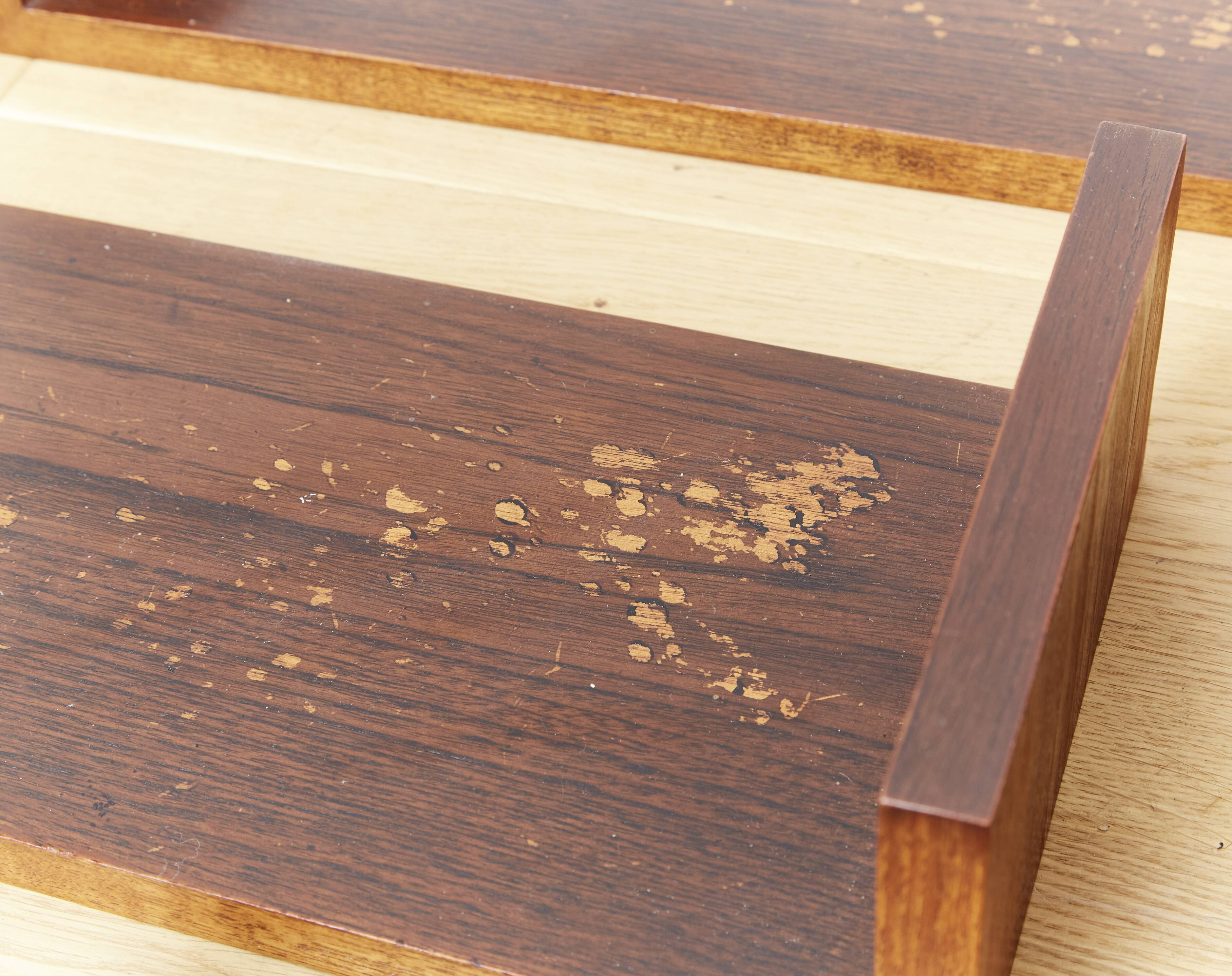 Mid-Century Teak Wandregal I Set of Four