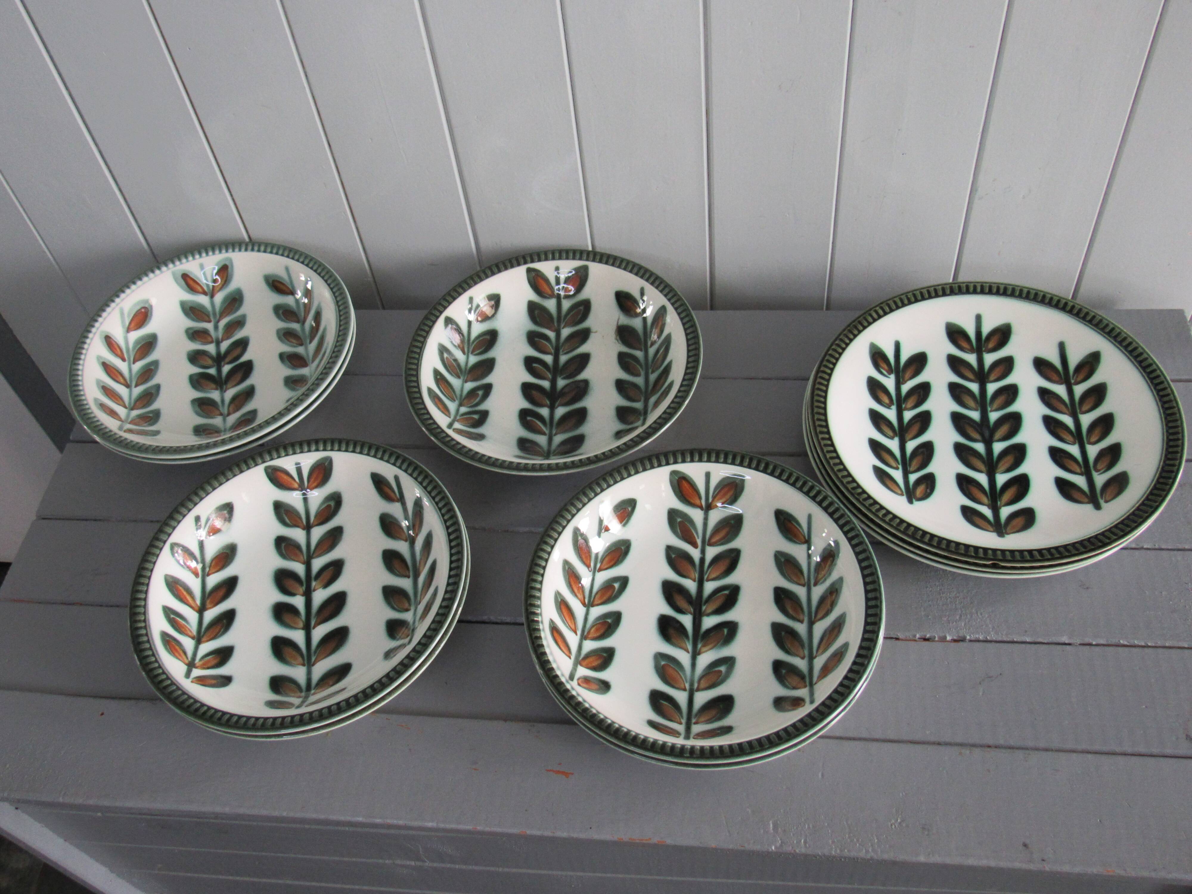 Lot 10 Rambouillet model plates Boch Belgium