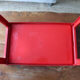 Folding tray Guzzini red – design Luigi Massoni – Italy, 1970s