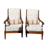 Louis XVI style armchair in solid cherry