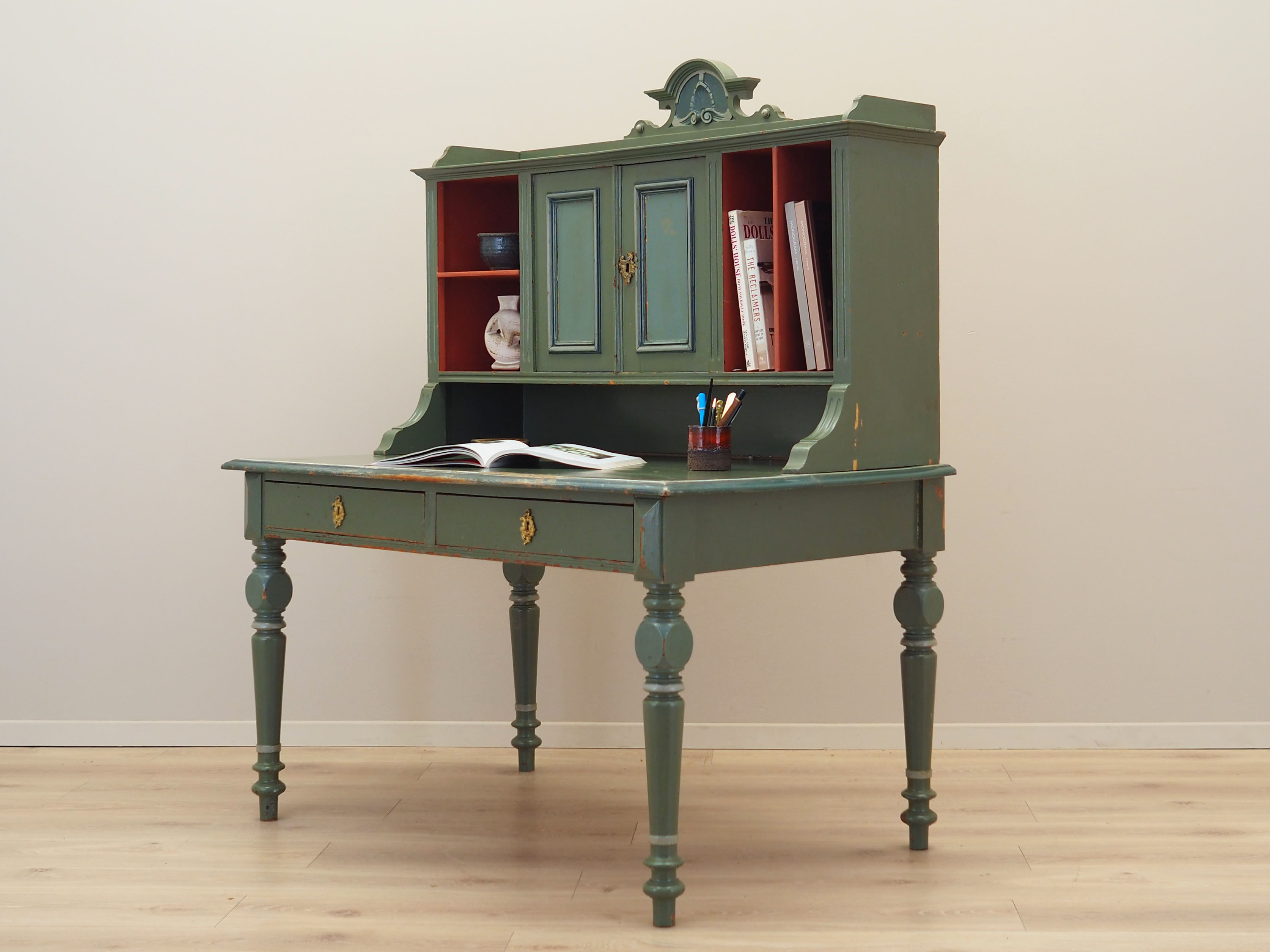 Pine desk, Danish design, 1950s, production: Denmark