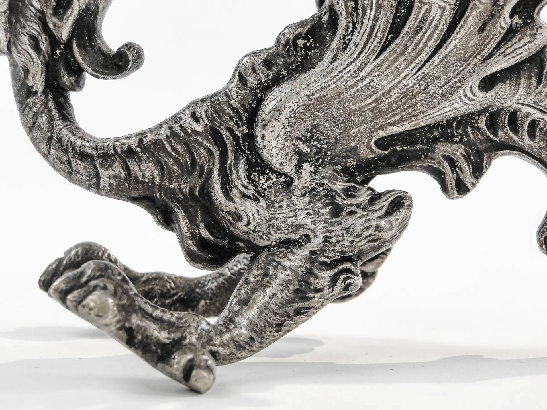 Fruit knife stand, Art Nouveau, silver-plated brass, Fraget, Poland, 19th century