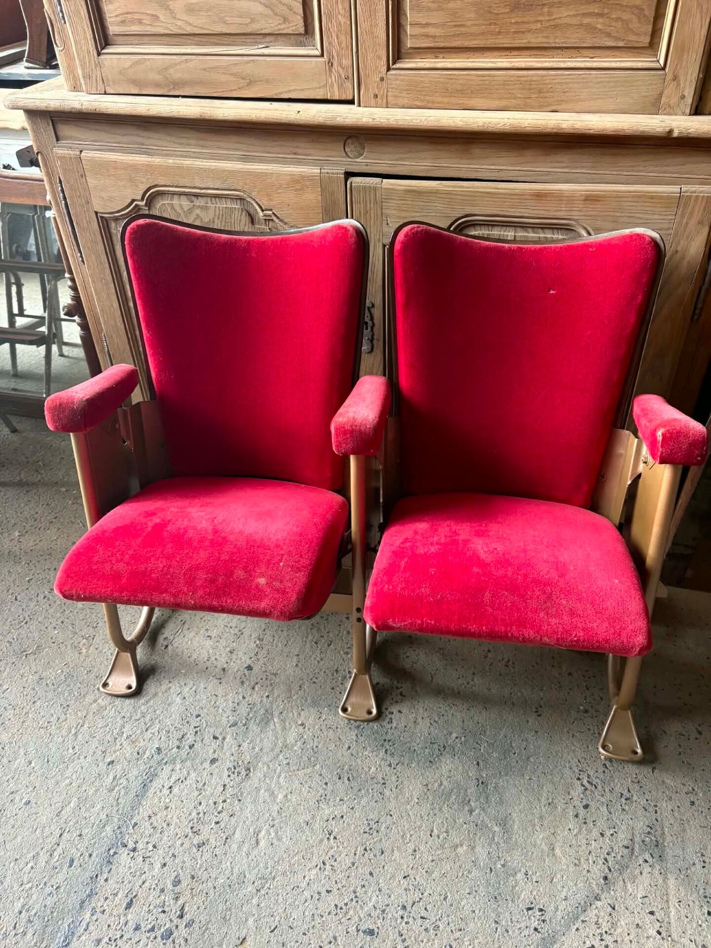 Old Cinema / Theatre Armchairs