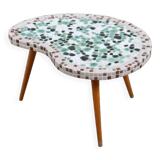Kidney-shaped mosaic plant table