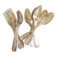 9 antique forks and 9 spoons grade 84 with classic décor