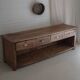 Old trading counter in solid oak – 19th century trade furniture
