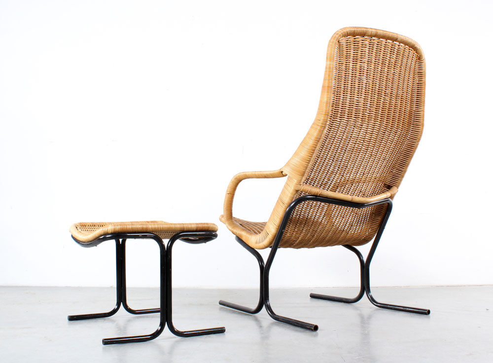 Fauteuil et tabouret Dirk van Sliedregt