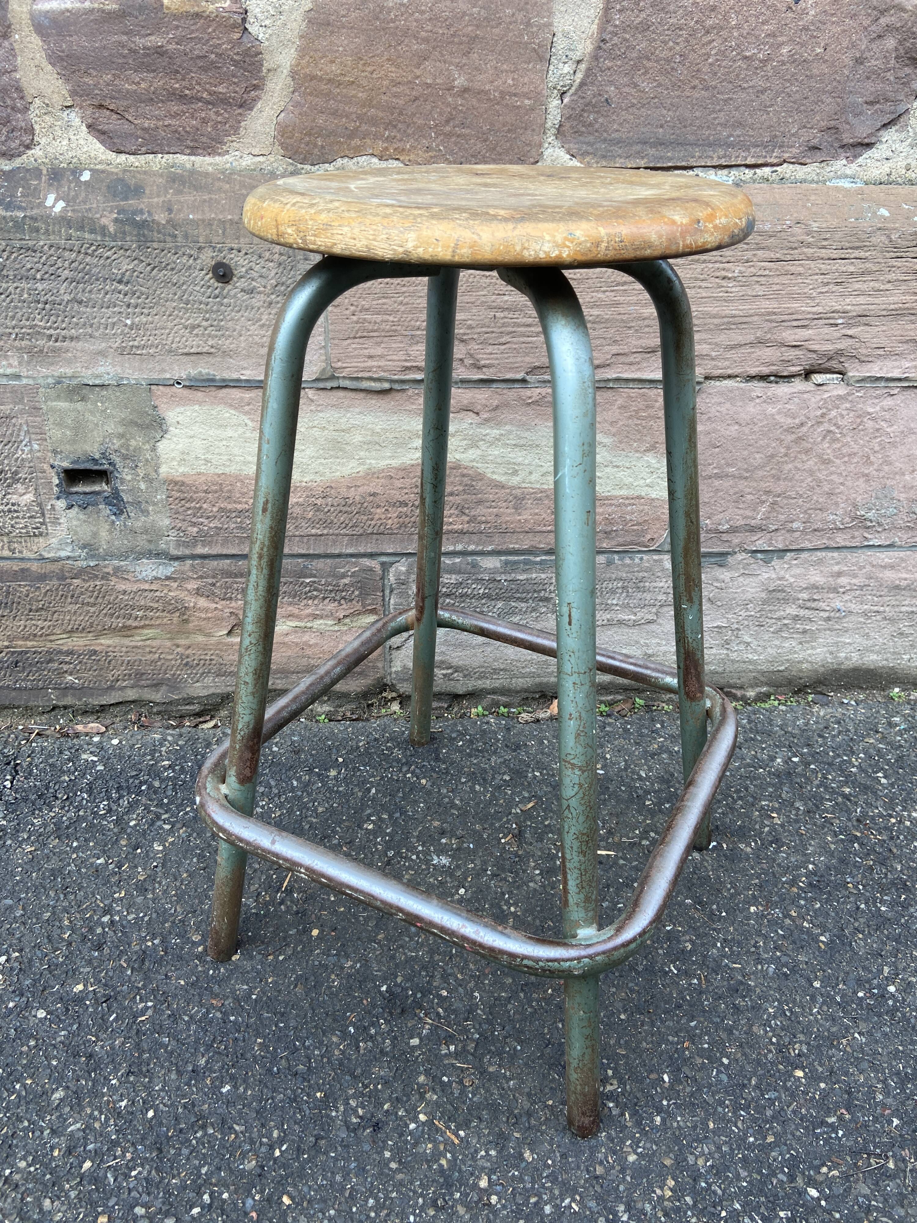 Vintage factory stool